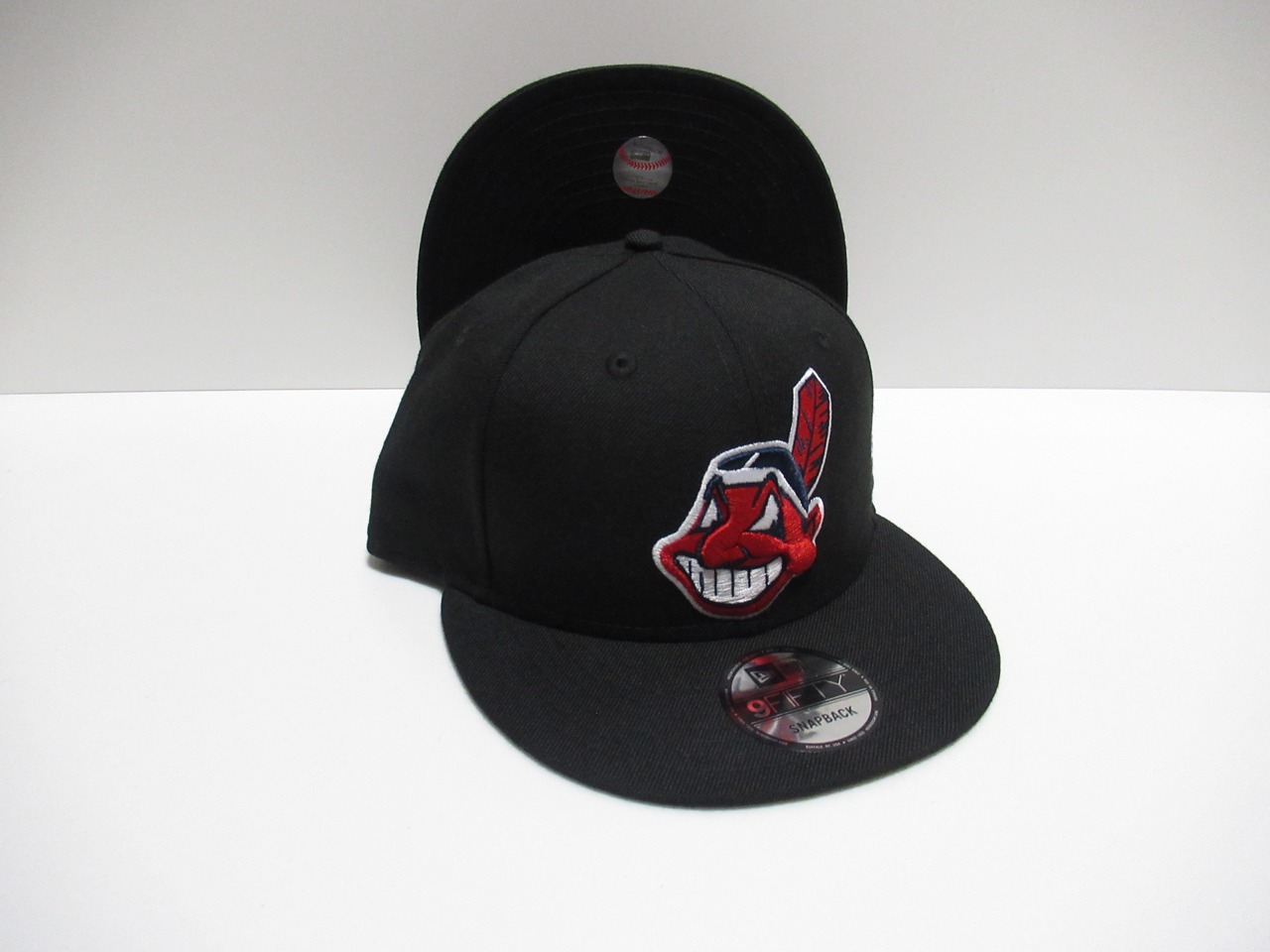 NEW ERA 9fifty Cleveland Indians インディアンス CAP BLACK