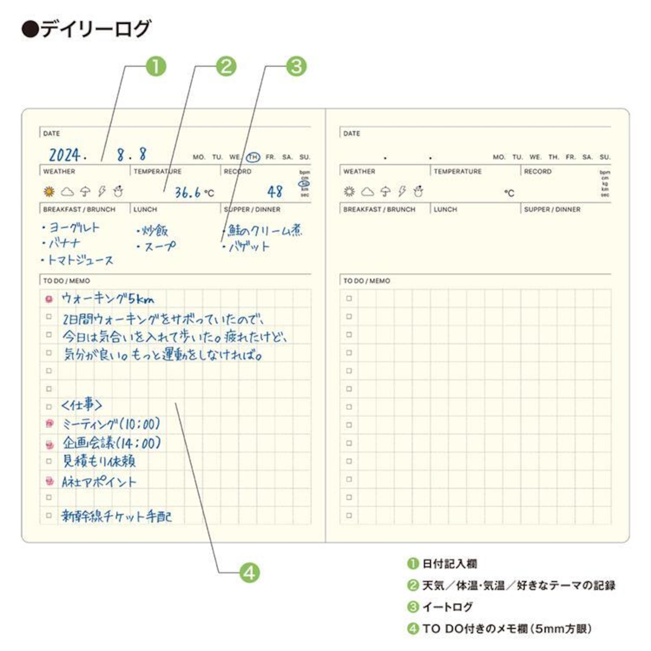 POCKET LOG DIARY 【チェキ窓】