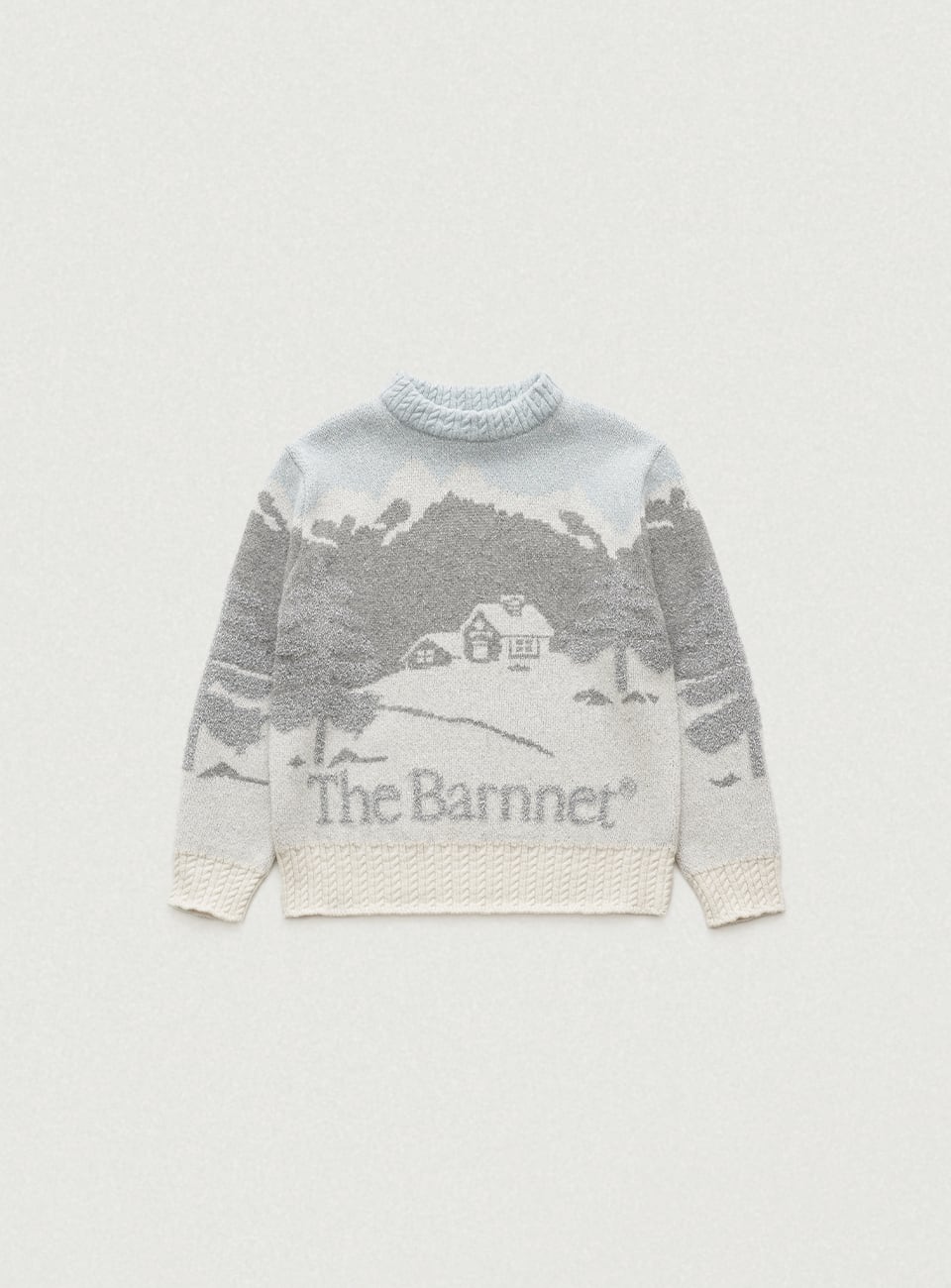 the barnnet Snowy 2024 landscape Knit Sweater
