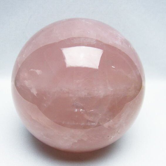 2.7Kg ローズクォーツ 丸玉 スフィア 124mm  161-552