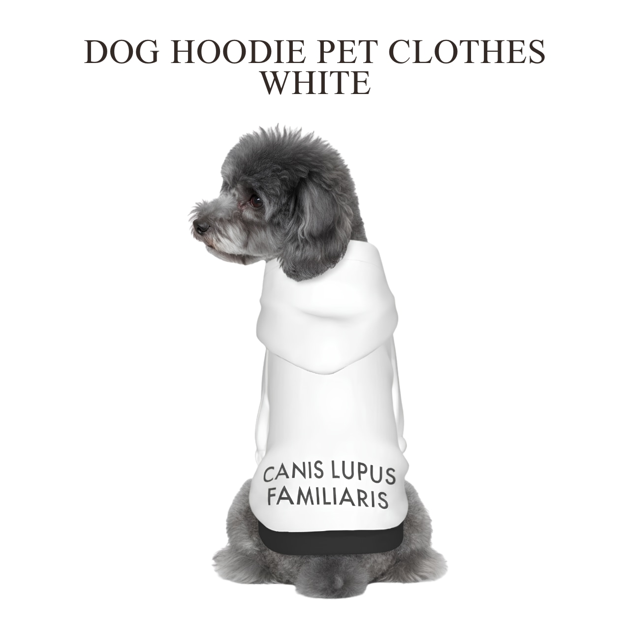 【受注生産・オリジナル】Dog Hoodie WHITE