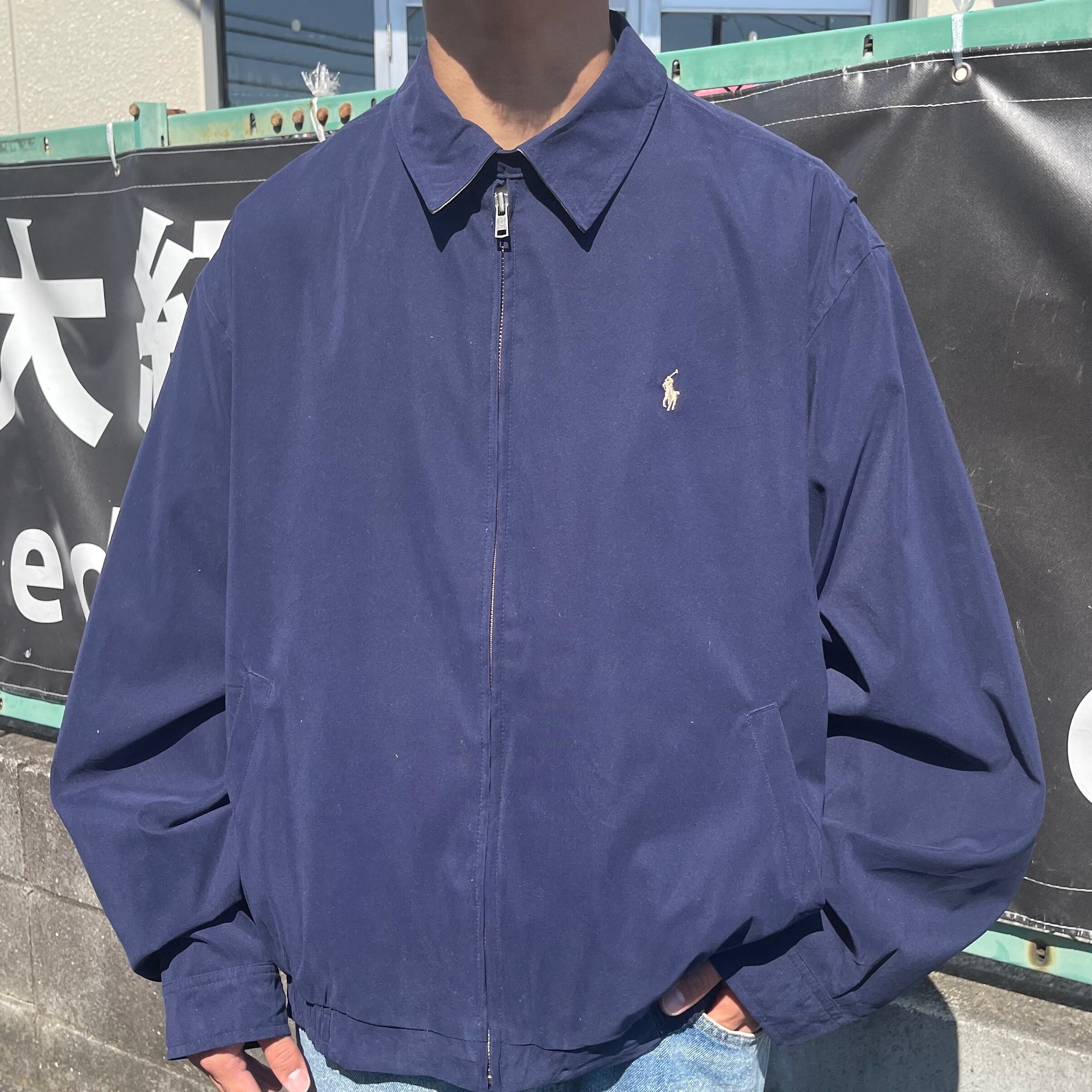 ぜひご POLO 刺繍ワンポイント ナイロンスウィングトップの通販 by