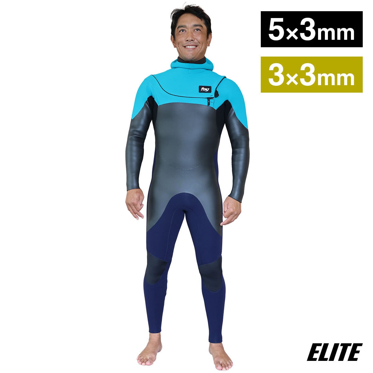 セミドライ ウェットスーツ ネオチェストジップ ELITE メンズ
