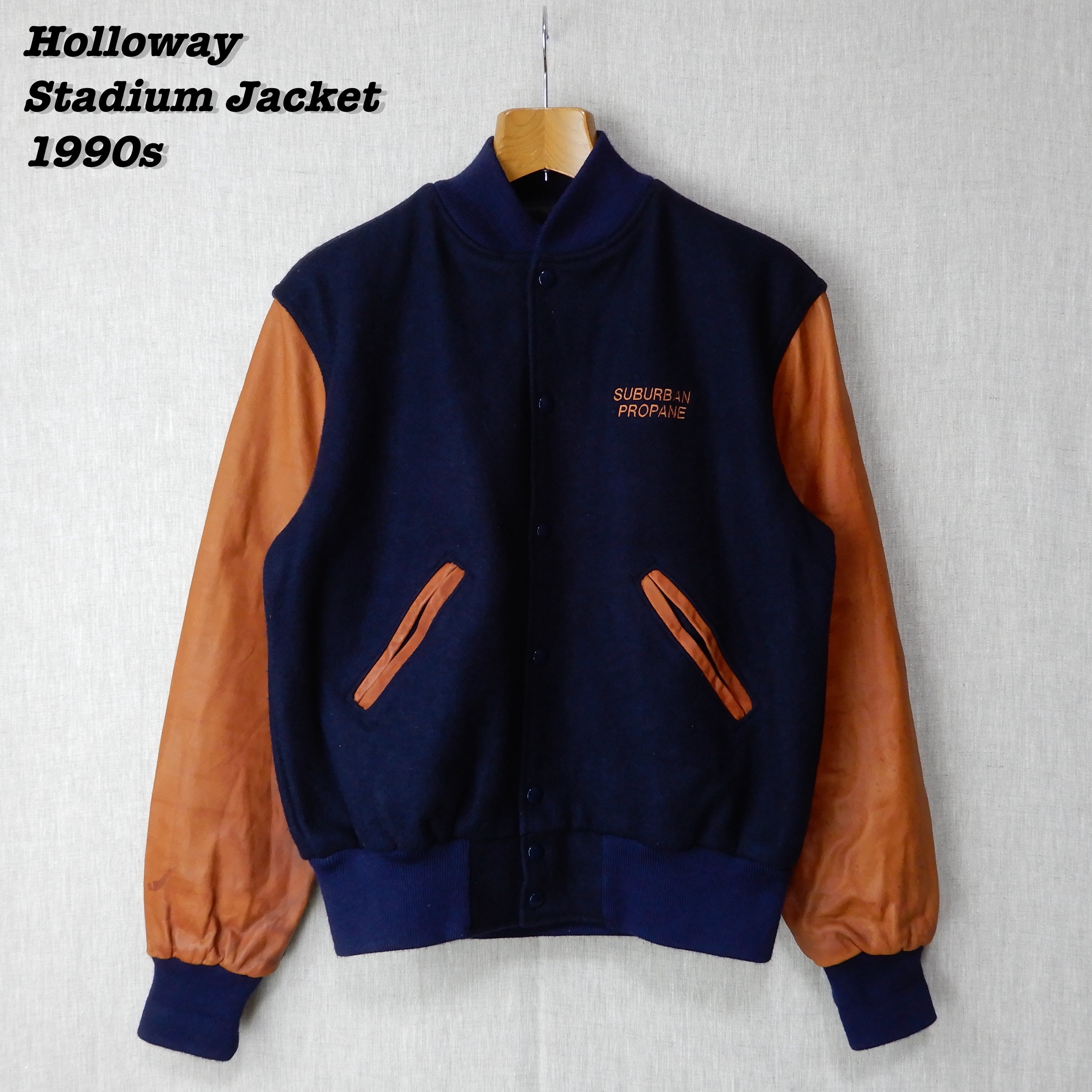 holloway Vintage STADIUMJACKET メルトンレザー