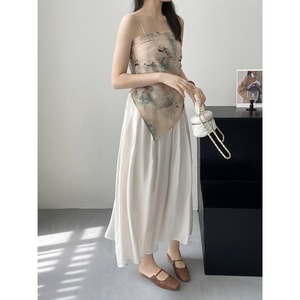 タック フレア ロングスカート 10083