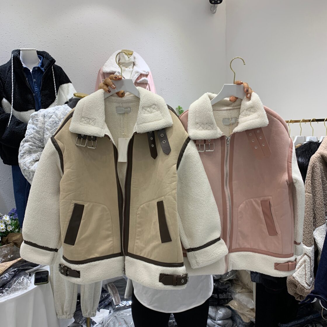 美品○Leilian○レリアン○コーデュロイジャケット○フェイクファー 