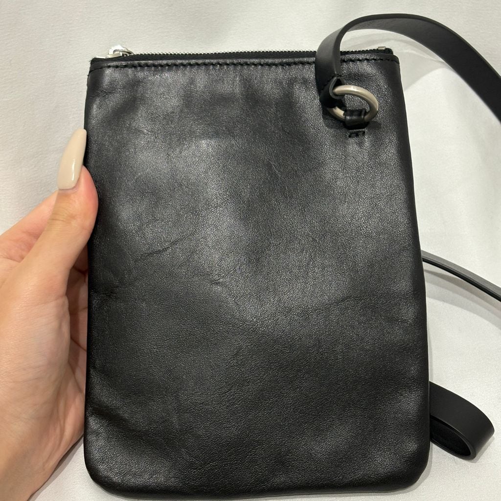 JIL SANDER レザー ポーチ ブラック JIL SANDER ジルサンダー LINK POUCH ポーチ ブラック【中目黒B09
