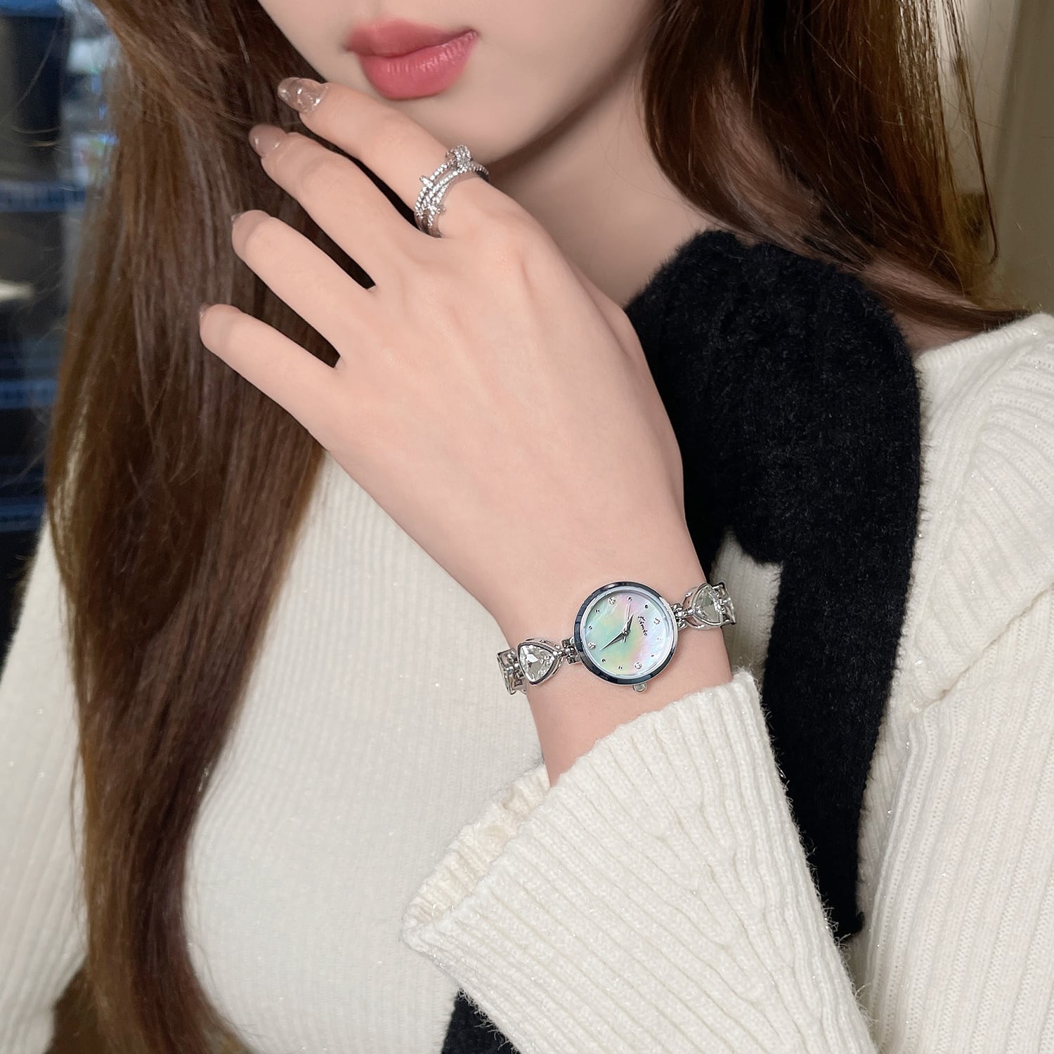 Kimio AF-6620(Silver) 腕時計 レディース | AromaFlat watch