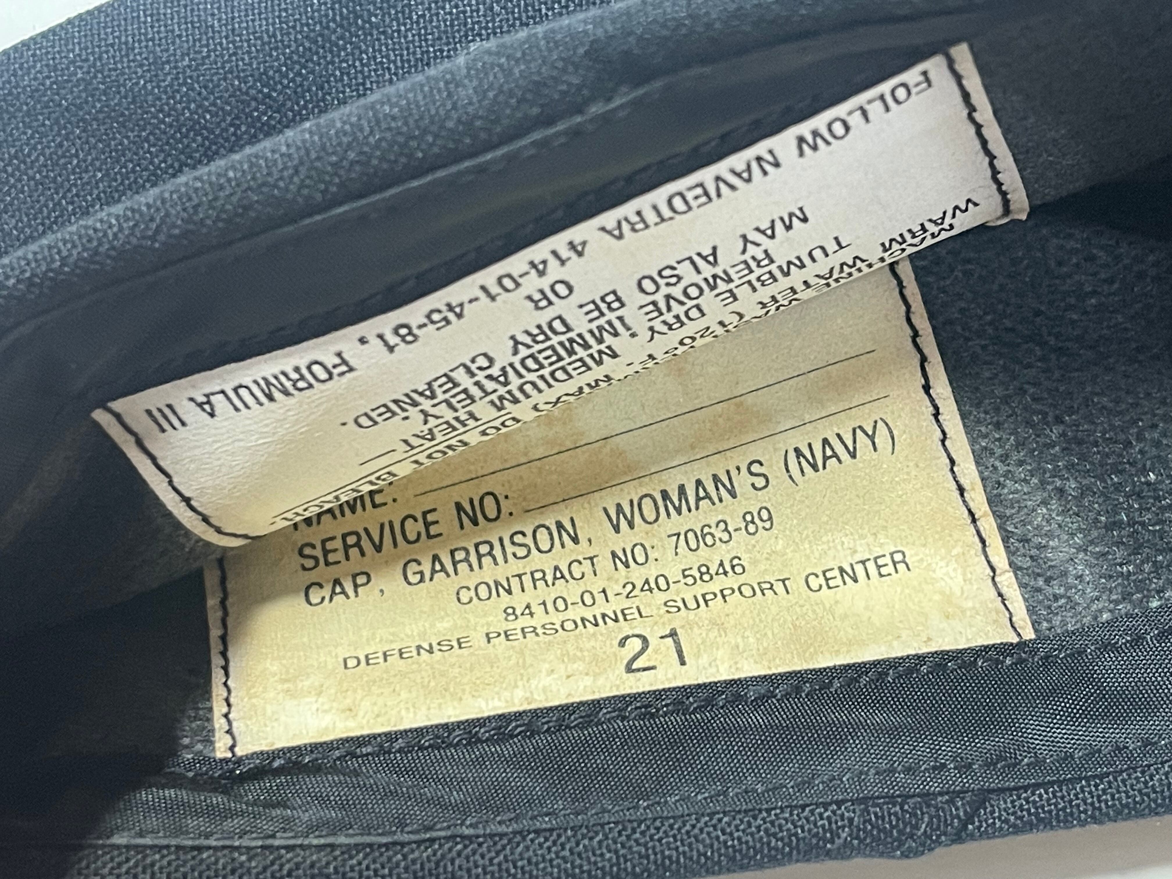 USNAVY アメリカ海軍 女性用 woman's black ギャリソン 制帽 キャップ