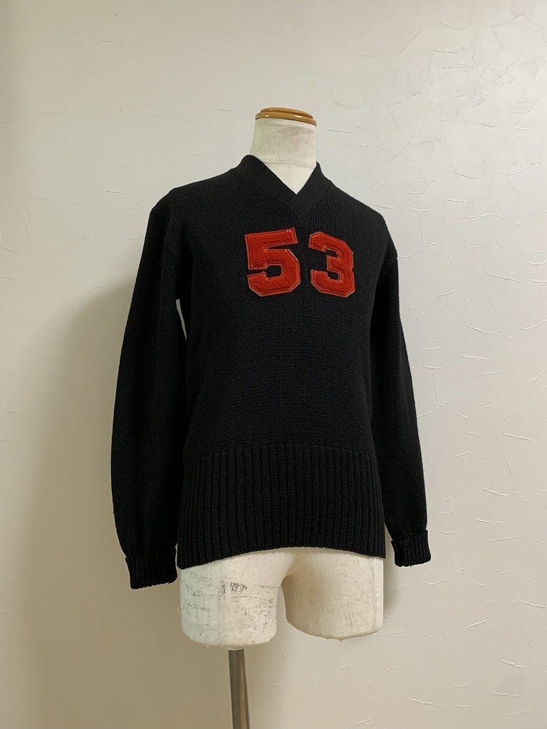 1950's V-Neck lettered Sweater