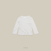 【取寄/韓国直送】melmel フラワーリブTシャツ｜秋服｜韓国子供服 ｜26/AT