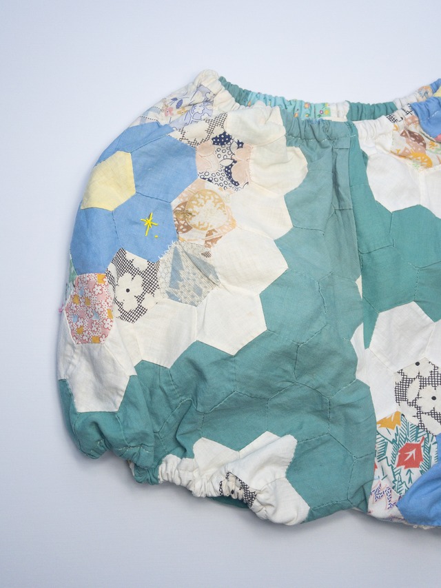 《即納》Nellie Soo / Vintage quilt bubble shorts 004 (2-4Y)