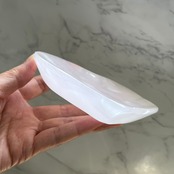 ピンクカルサイト*ハート皿*天然石*天然石インテリア*置き物*H11