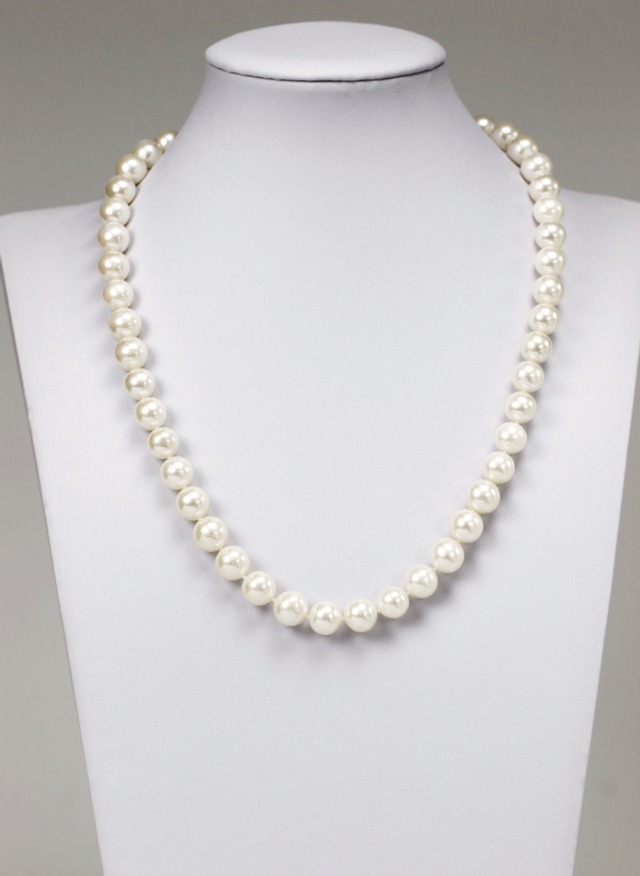 美品　真珠ネックレス10-11mm本物淡水パール冠婚葬祭フォーマルの定番人気