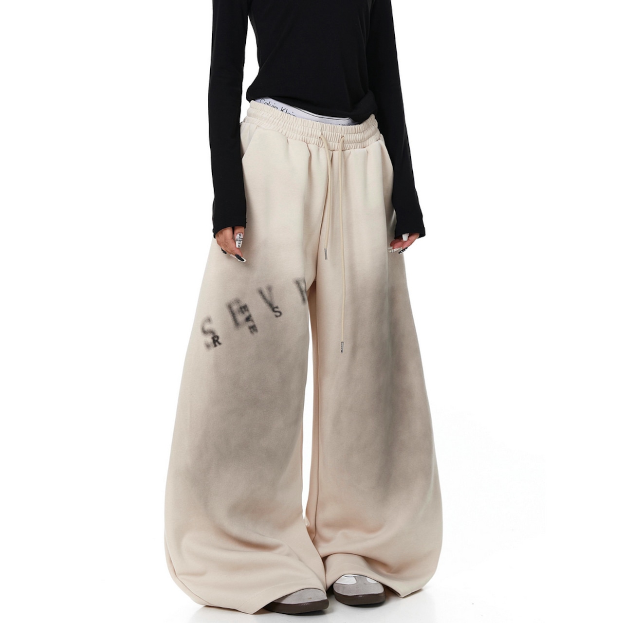 ストリート 汚れ加工 スウェットパンツ P381