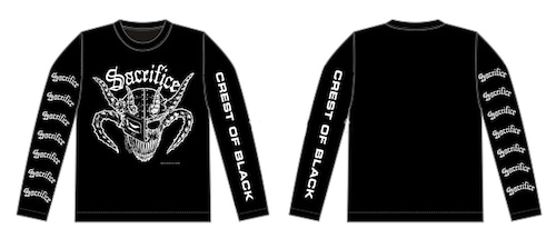 SACRIFICE "Crest Of Black" ロングスリーブTシャツ (BW)