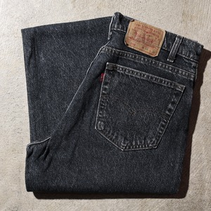 極美品 34×32 550-4858 91年 先染め ブルーブラック Levi’s デニムパンツ リーバイス