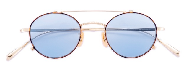 BJ CLASSIC 跳ね上げ サングラス H-301S NT C-1-2 ラウンド 丸メガネ ブルー ハバナ BJクラシック 鯖江 日本製 正規品