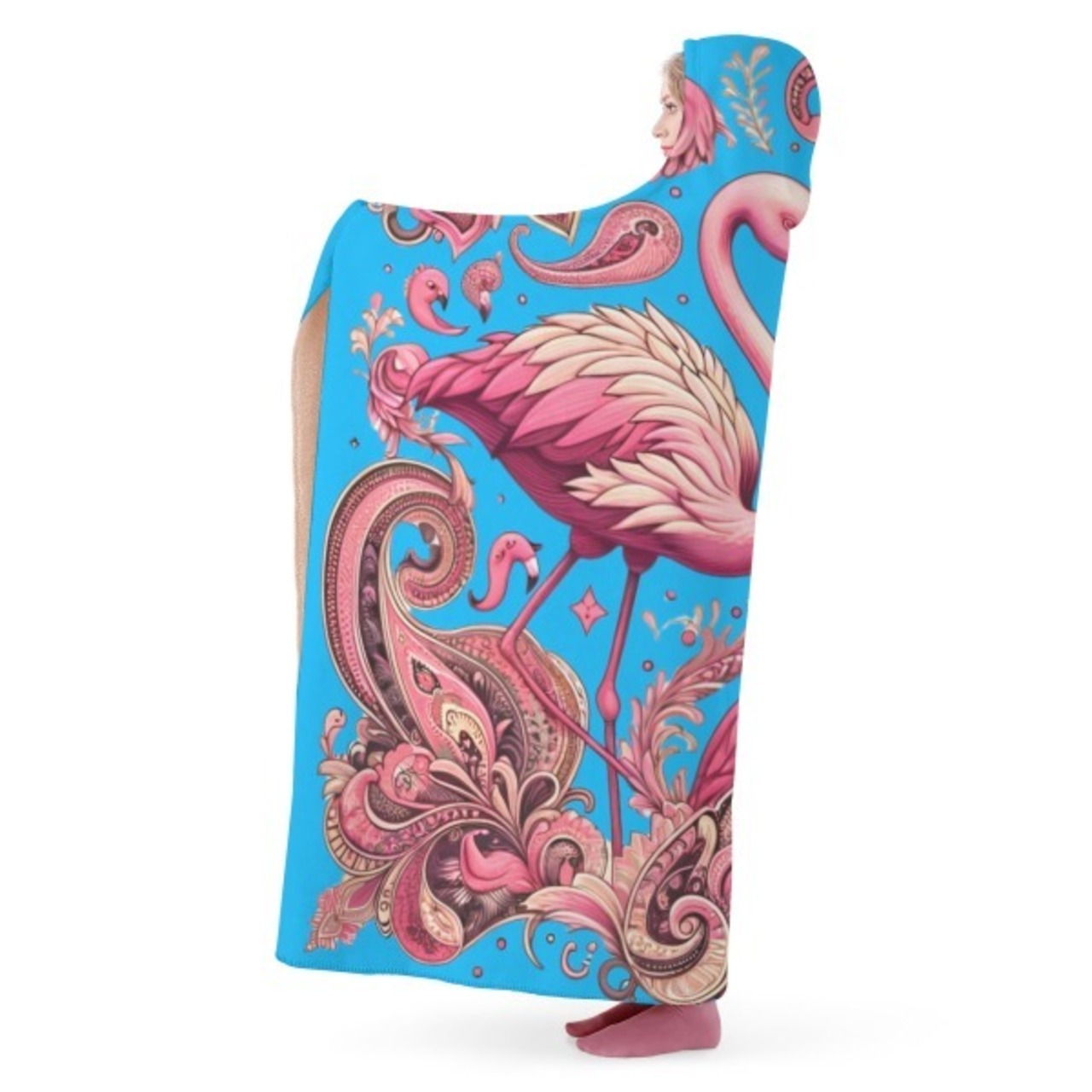 Hooded Blanket Paisley 4594