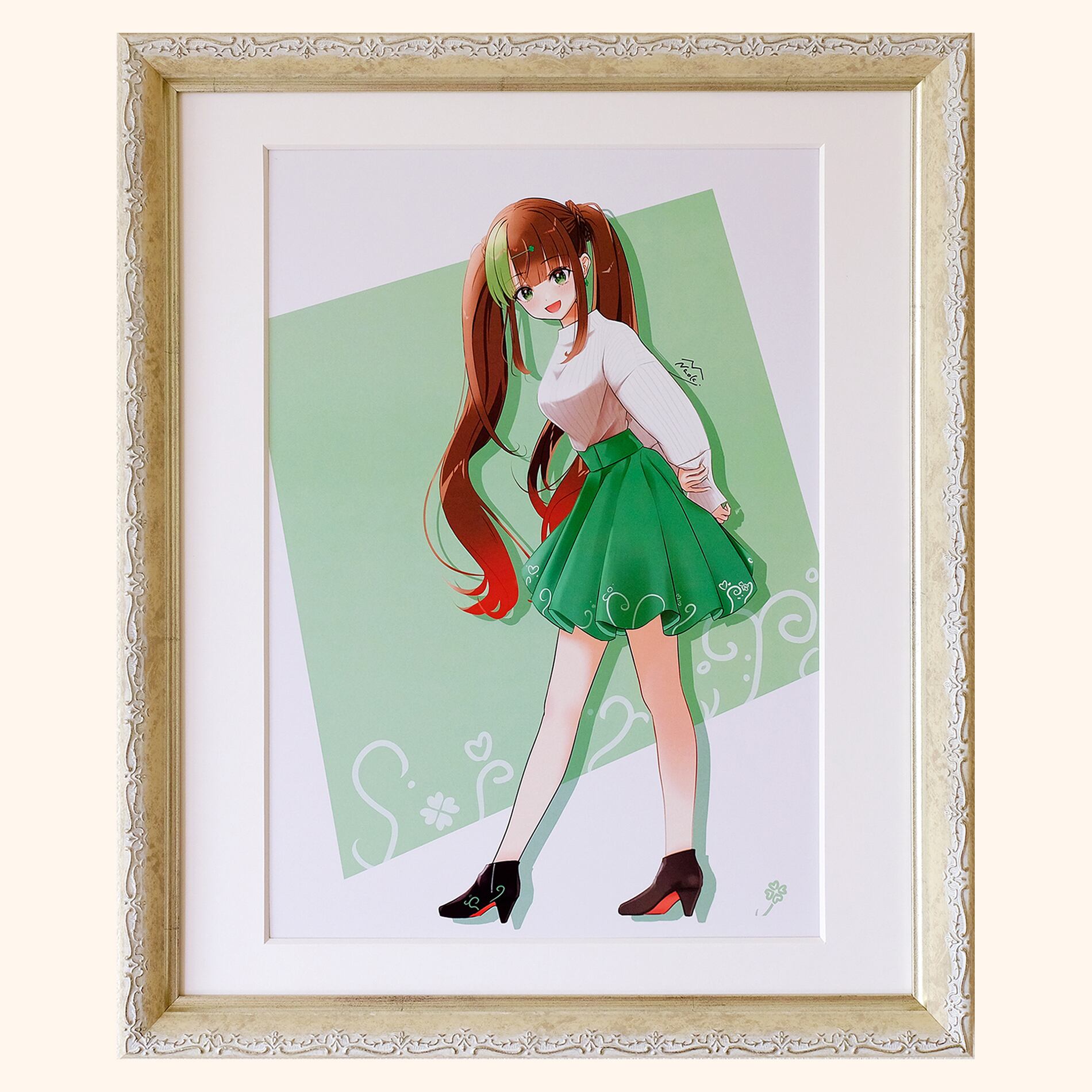 虹河ラキ 行ってきます！ 作者直筆サイン入り 高精細印刷イラスト商品