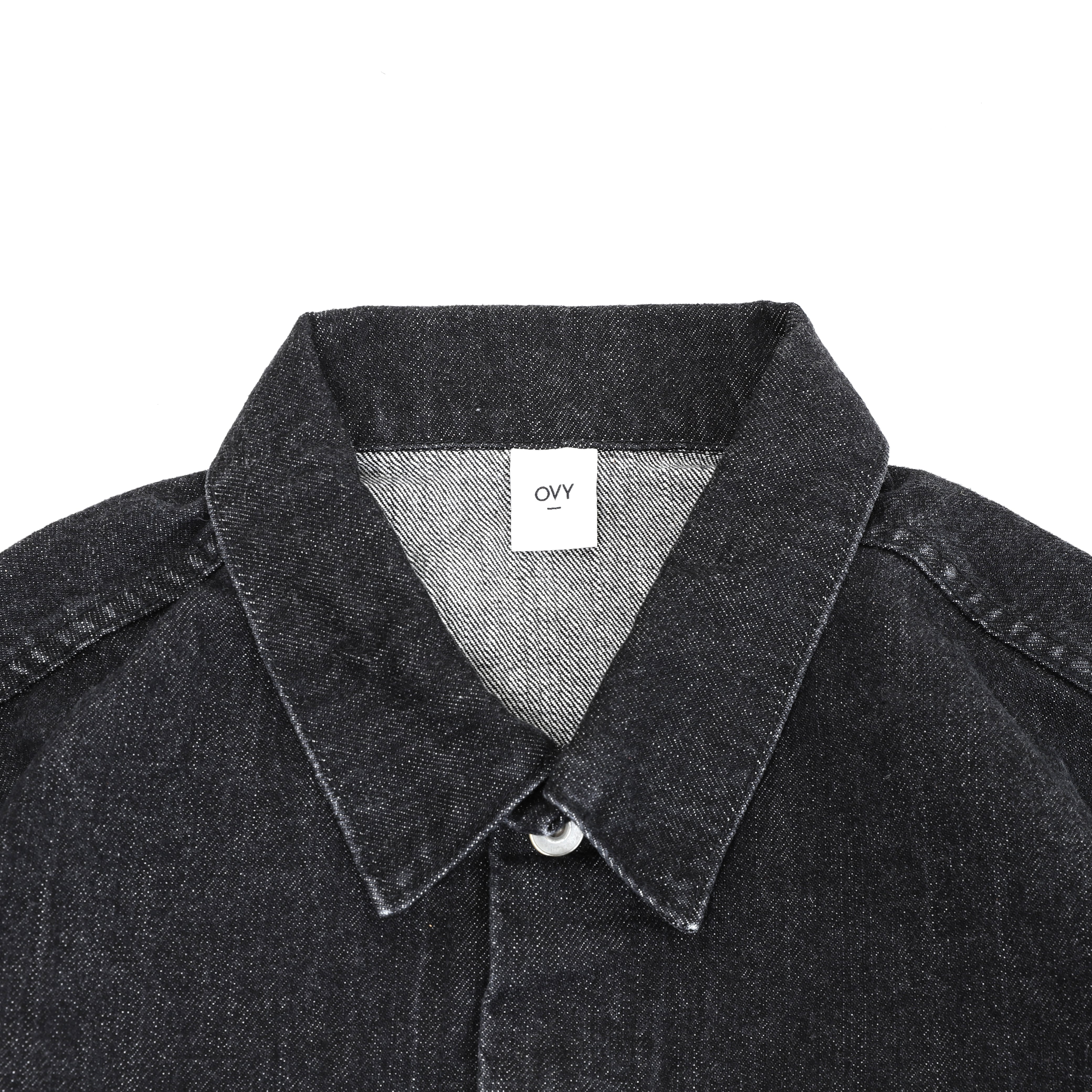 メール便不可】 OVY Japan Black Washed Denim Jacket