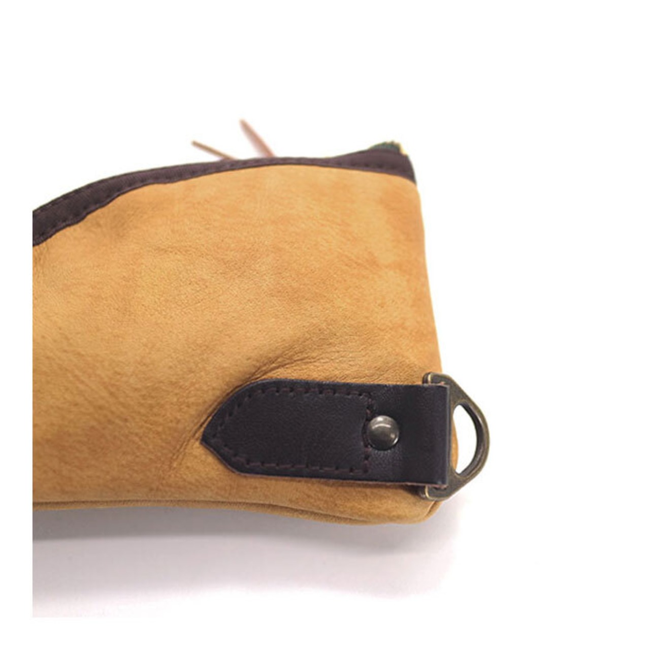 ポケット財布  / Leather knife-shape pocket wallet /マスタード レザー