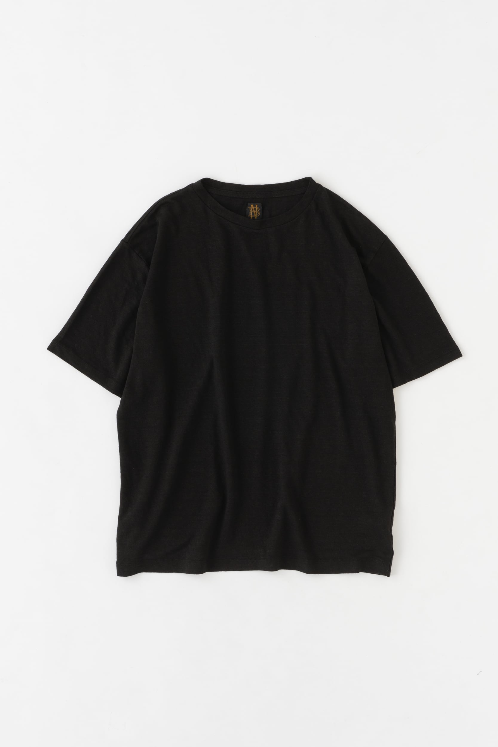 インナー / BATONER / NORMANDY LINEN T-SHIRT / BLACK | Y. & SONS