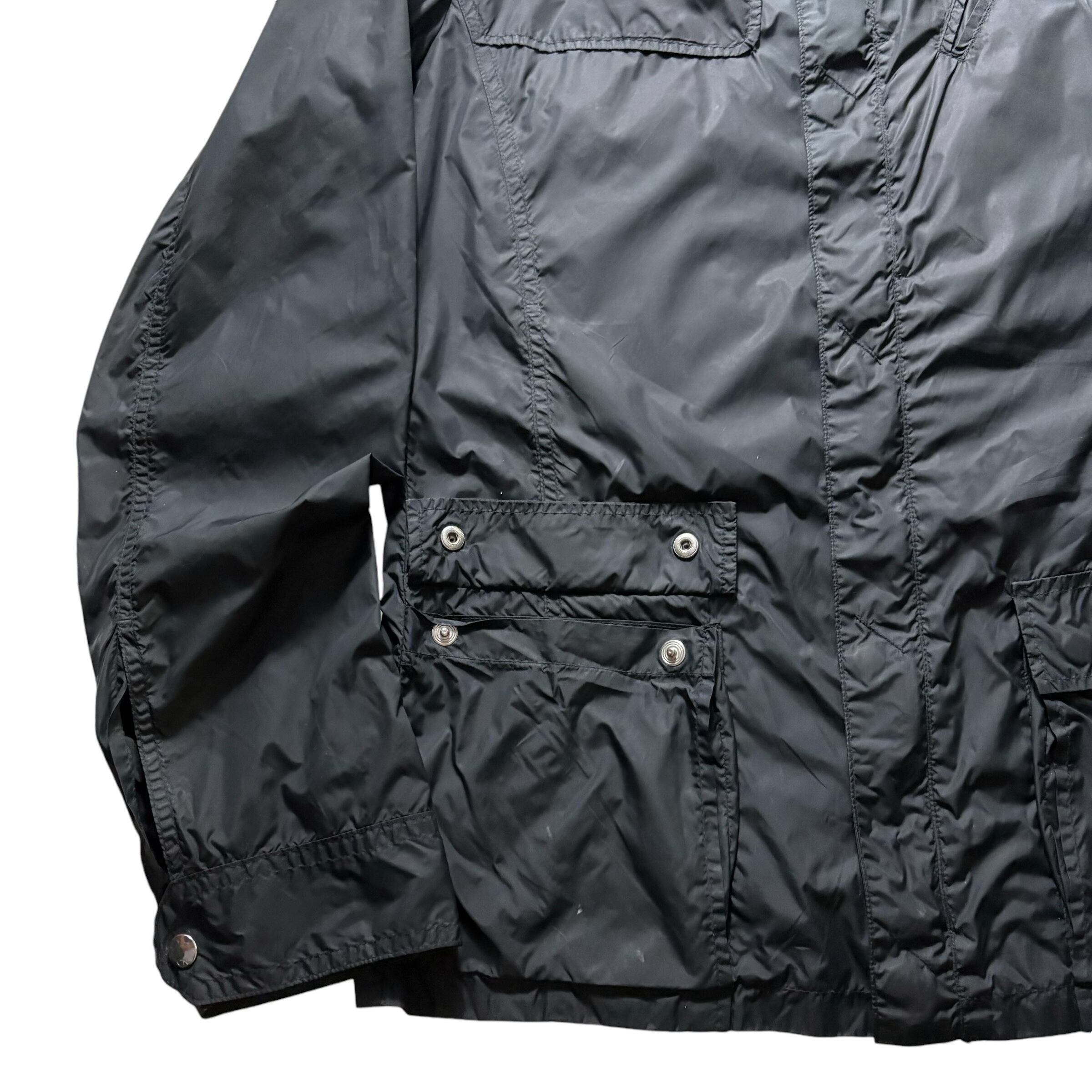 CoSTUME NATIONAL HOMME black nylon riders jacket | NOIR ONLINE