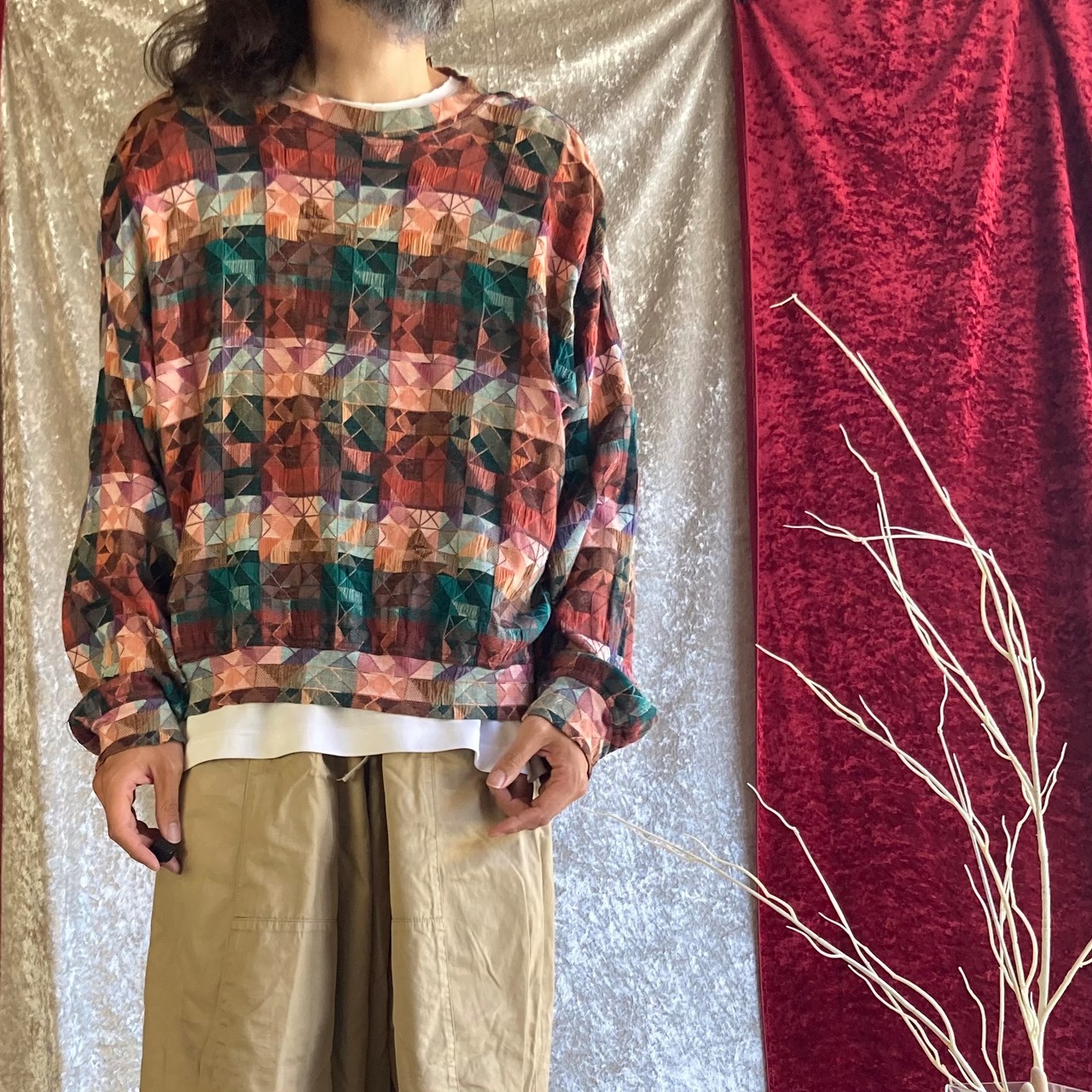 JHANE BARNES / all patterned woven cut&sewn | geosmin