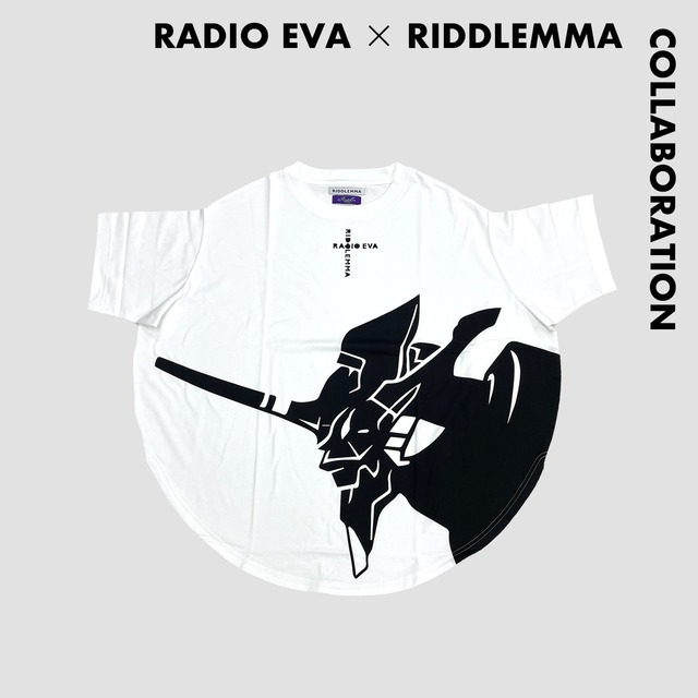 RADIO EVA×RIDDLEMMA】Circle T-shirt - WHITE（EVA-01 MODEL） | riddlemma