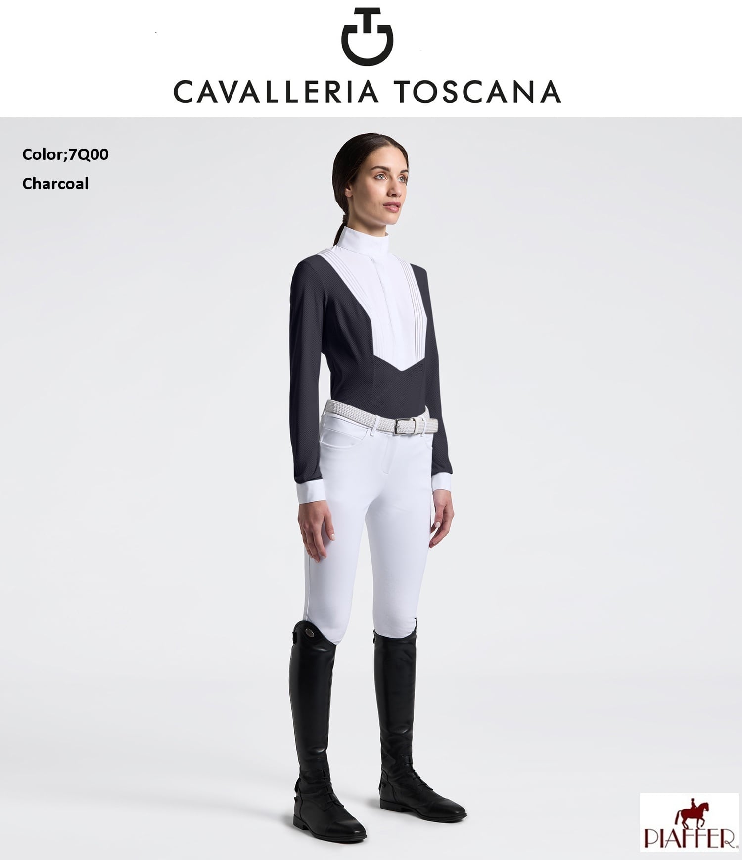 CavalleriaToscanaレディスLSシャツ CAD097 JF024 | 乗馬用品
