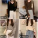 Vネックセーター 秋服 冬服 レディーストップス セーター ニット 大きいサイズ 体型カバー ゆったり プルオーバー 無地 長袖セーター 袖ボタン 薄手 カジュアル エレガント おしゃれ 大人可愛い