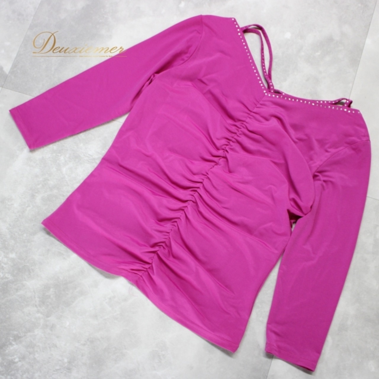 社交ダンス 衣装 スタンダード トップス レッスンウェア レディース オールシーズン 紫 パープル系 無地 ラインストーン 長袖 派手 練習着 エレガント 部屋着 ストリートファッション フィットネス ヨガ ダンス練習 薄手 伸縮性 発表会 ステージ 衣装 春秋 冬用 夏用 おしゃれ セクシー レディースウェア カジュアル