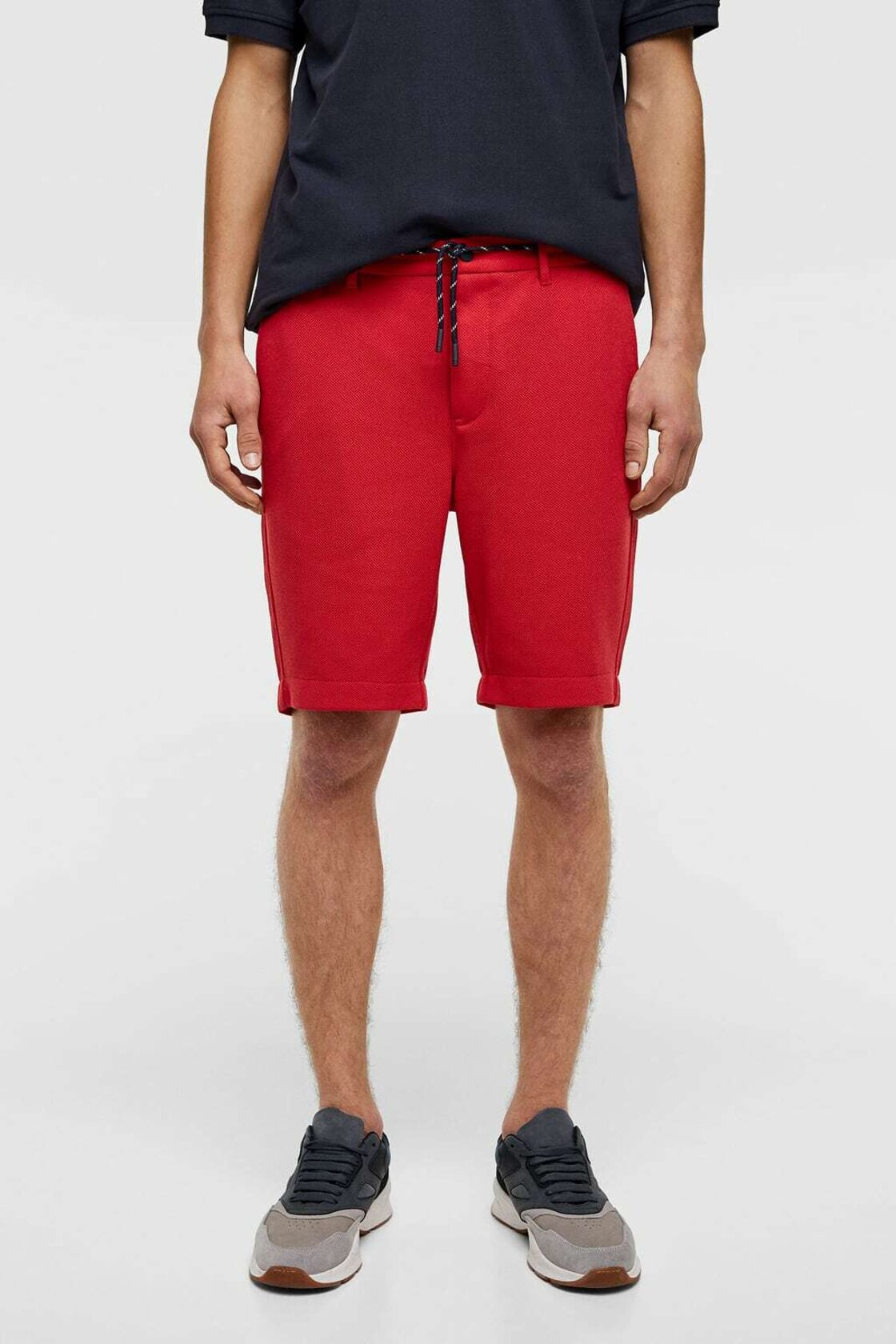 ZARA ザラ スウェット ショーツ ハーフパンツ 短パン/メンズ/M/レッド 