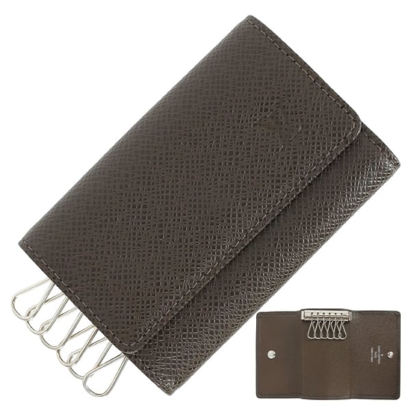 Unused LOUIS VUITTON ルイヴィトン キーケース 6連 タイガ 茶 M30538