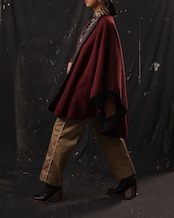 1970-80's Saint Laurent- Rive Gauche / Color Block Cape