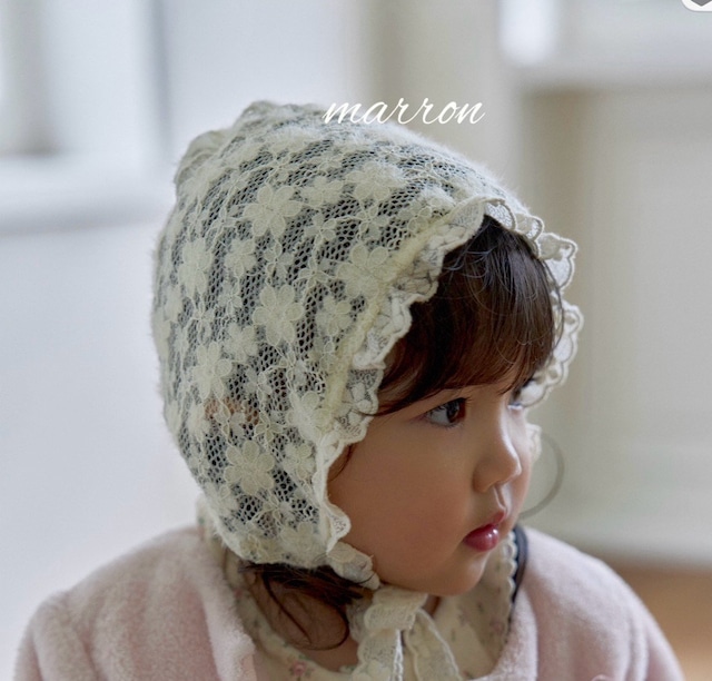 【取寄】marron|madeleine bonnet|マドレーヌボンネット|one size|baby|26 autumn