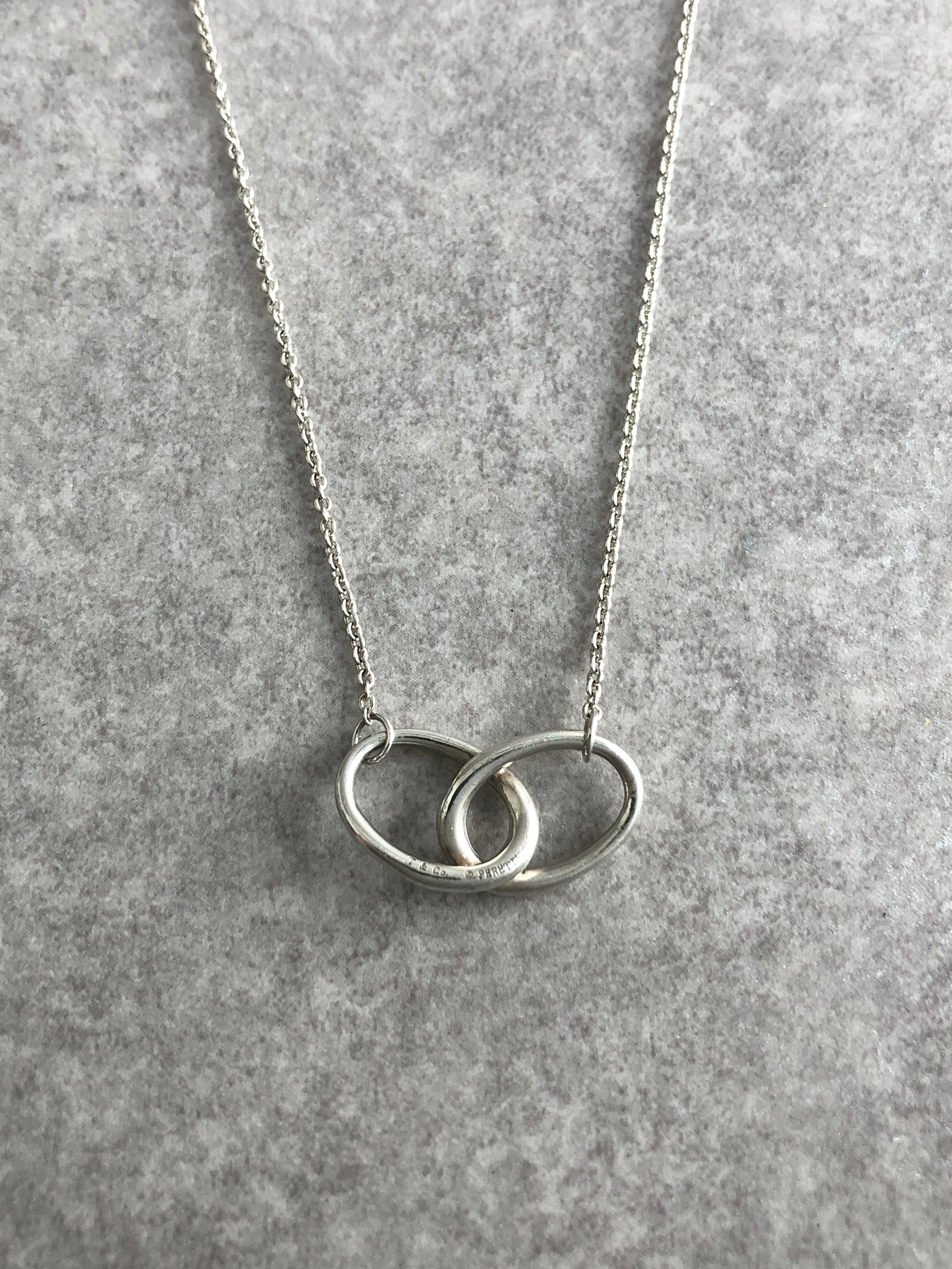 Tiffany & Co. ティファニー ネックレス シルバー ダブルループ 925