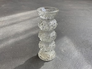 〈vintage〉textured glass vase