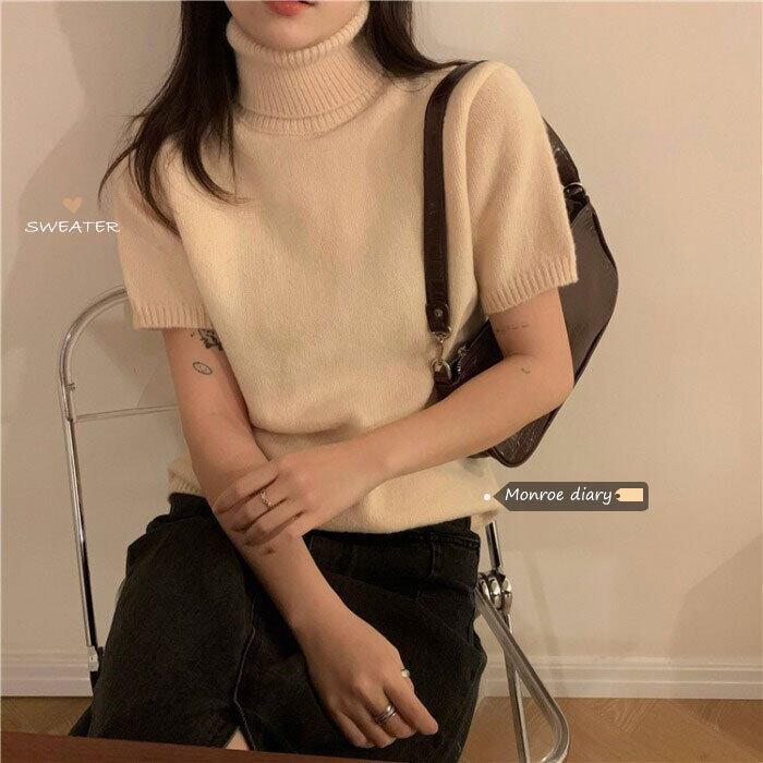 スタンダードセーター ウィンターシャツ レディースニットトップス レトロ 冬物 モンロー36943208098