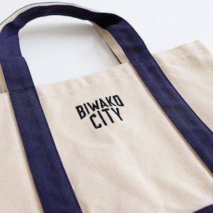 BIWAKO CITY   / EMBROIDERY LOGO TOTE BAG