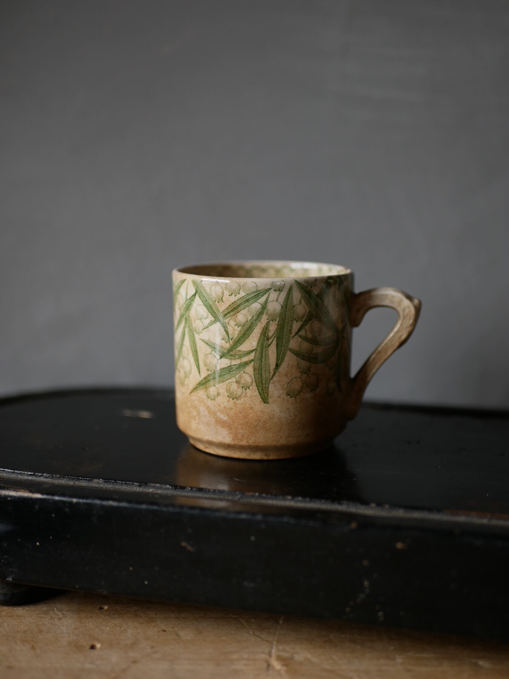 フランスアンティーク すずらん カラフとミニコップ