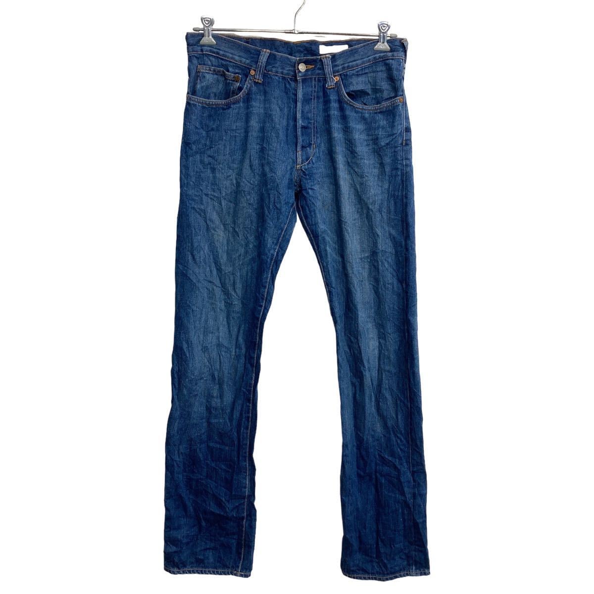 &SLIQ デニムパンツ W34 スリムレグ インディゴ 古着卸 アメリカ仕入