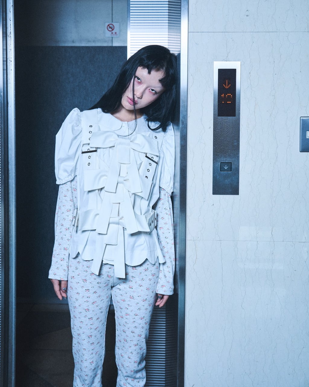 スカラップブラウス　WHITE