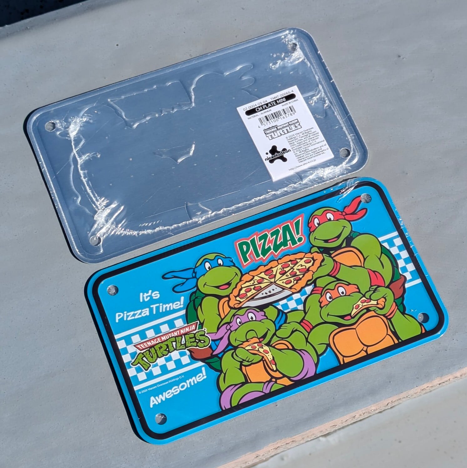 【 BIKER CM PLATE / ミニプレート 】Teenage Mutant Ninja Turtles ( ティーンエイジ ミュータント ニンジャ タートルズ ) / CM PLATE / CMプレート / ライセンスプレート 〚アメリカン雑貨 アメトイ〛