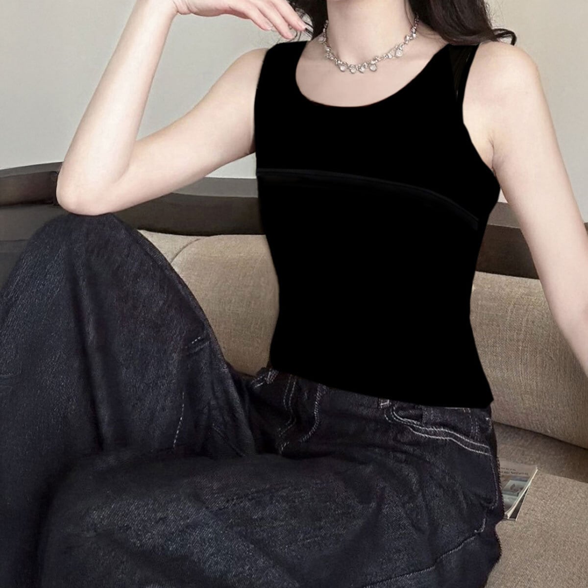 タンクトップ カップ付き レディース 春夏 韓国 インナー ブラトップ おしゃれ シンプル 大人 きれいめ カジュアル 無地 背中開き 肌見せ ダンス ヨガ ノンワイヤー 大人可愛い 大人女子