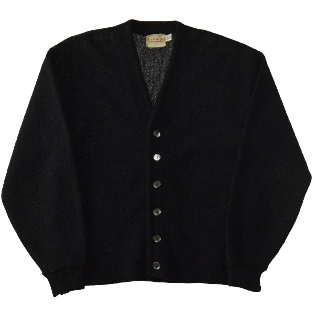 's "Richman BROTHERS" Vintage Mohair Cardigan Black!! / 年代