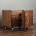 ジュエリーボックス アクセサリーケース 木製 コンパクト 収納ボックス 引き出し式 宝石箱 オープントップ インテリア