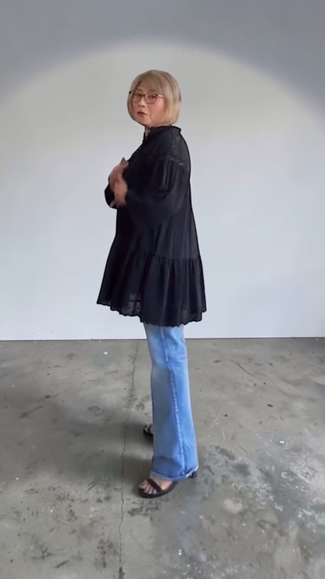 アンジェリーナAW1 立体ストレートデニム 25223-9487WE 26153-9487WE