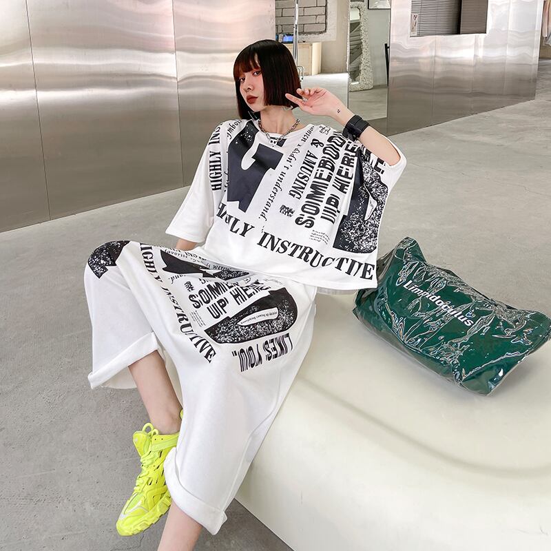 スプリングスタイルスタンダードレッドセーター パンツ レトロ ストリート 春物 ラブタオタオダレンハウス69382915183